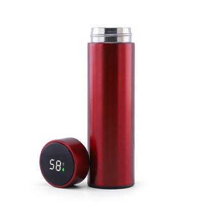 China Hot Selling Business Stainless Steel Thermos Bottle Temperature Display Vacuum Insulated Water Drinking Bottle for sale