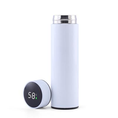 China Business Vacuum Smart Thermoses with Tea Infuser Digital Temperature Display Stainless Steel Insulated Water Bottle for sale