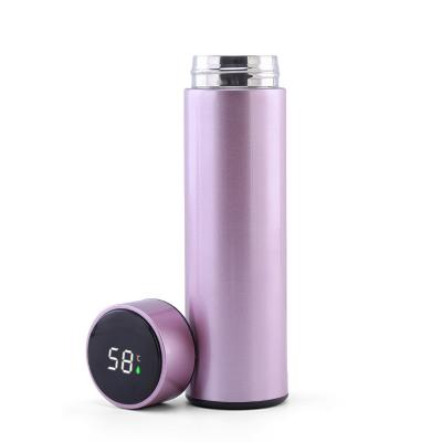 China Outdoor Smart Stainless Steel Water Tea Thermos Bottle LED Temperature Durable Water Bottle for sale