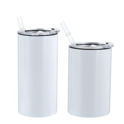 China Business USA Warehouse 20oz Stainless Steel Double Wall Insulated White Upright Blank Sublimation Glass Tumbler for sale