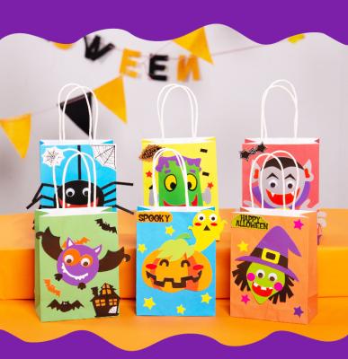 China Hot Sales 190x150mm Halloween Trick or Treat Celebration Craft Bag Kits for Kids Ages 3+ DIY Projects for sale