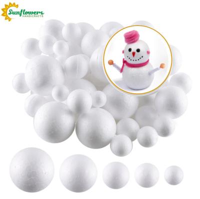 China Funny DIY Toys Foam Balls White Polystyrene for DIY Art Craft, Household and School Projects for sale