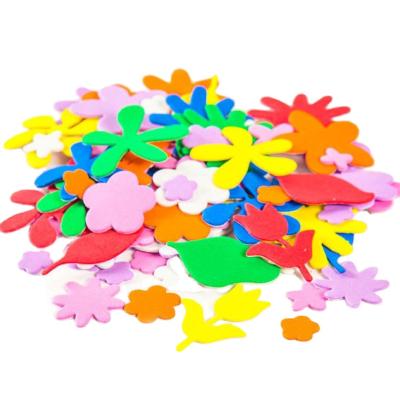 China Foam Eva Foam Cut Flower Stickers Assorted Colors Kid's Arts Craft Supplies For Greeting Cards Home Decoration for sale