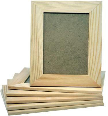 China Europe Pine Wood Unfinished Solid Picture Frames For Arts And Crafts DIY Painting Project for sale