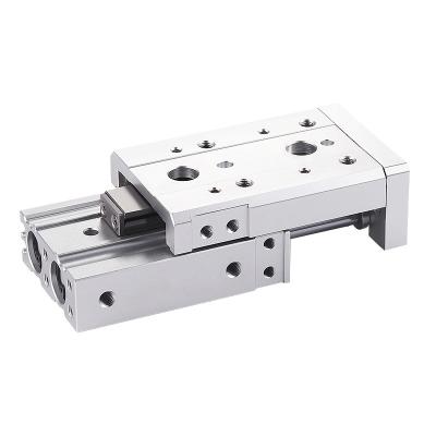 China Hotels HLS Slide Cylinder HLS8-10/20/30/40/50/75/A/BS/CS/AT Pneumatic Linear Precision Guide Rail Cylinder for sale