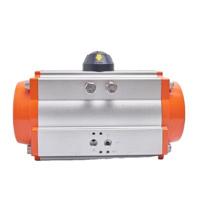 China Hotels Double Series Aluminum Alloy Quarter Turn Acting Pneumatic Actuator For Ball Butterfly Valve Kingpin for sale