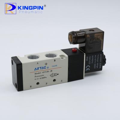 China 2/5 Way General Alloy Material Air Compressor DC24V AC220V AC110V DC12V Wiring Solenoid Valve Cylinder Pneumatic Parts Airtac 4v210-08 for sale