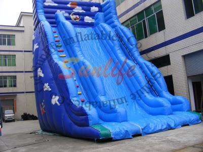 China Kids Big Scream Inflatable Bouncy Slide / Durable Inflatable Bouncer Slide for sale