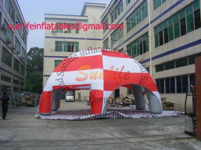 China Colourful Spider Tight Inflatable Tent , inflatable tailgate tent With Six Legs for sale