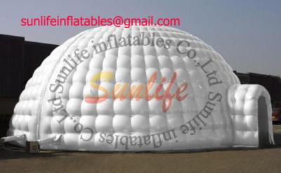 China hot sell inflatable air tight 0.6mm pvc tarpaulin igloo party outdoor tent for sale