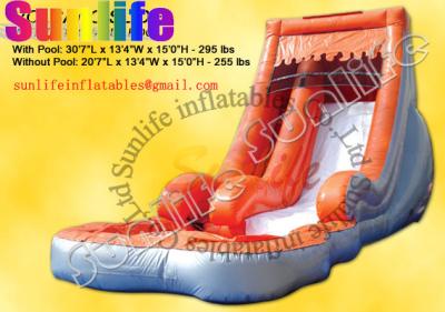 China inflatable water pool slide for sale