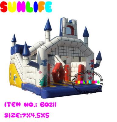 China Amusement Park Jumping Castle Inflatable Bouncy Slide For Children for sale