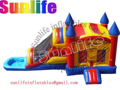 China inflatable pool and jumper slide combo for sale