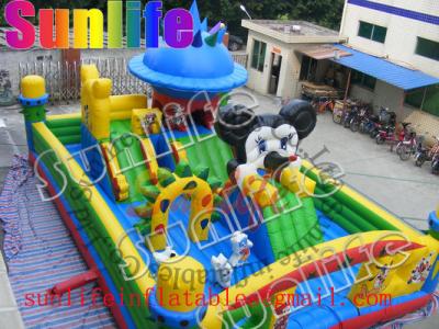 China Large Inflatable Mickey Mouse Bouncer Fun City For Amusement Parks for sale