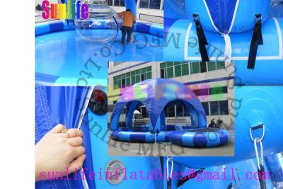 China inflatable blue pool with a cover tent for sale