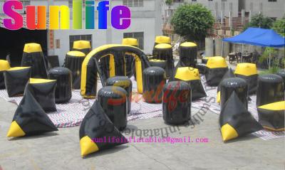 China inflatable 44pcs millium paintball bunker Flexible combination for sale