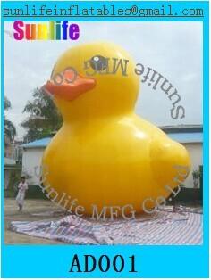 China inflatable 0.6mm pvc yellow duck for advertising for sale