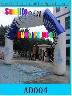 China inflatable 0.55mm pvc tarpaulin archway advertising for sale