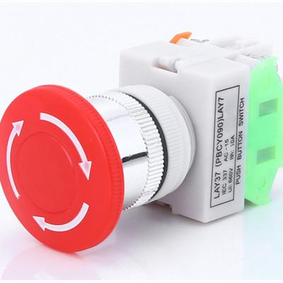 China LAY37-11ZS Y090 Emergency Stop Switch Push Button Mushroom Push Button LAY37-11ZS Y090 for sale