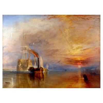 China Classic Canvas Landscape Myriart Print Imagich Painting Posters The Fighting Temeraire, 1839 by Joseph Mallord William Turner for sale