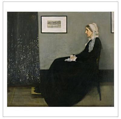 China Classic Figurative Canvas Art Myriart Poster Print Layout in Mother of Gray and Black NO1 Artist by James Abbott McNeill Whistler for sale