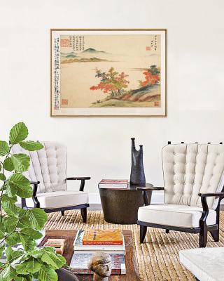 China Myriart Classical Autumn View Prints Landscape Chinese Position Birds Flowers Masterpiece Decor Traditional Painting Modern Home Art for sale