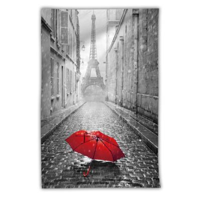 China Red City View Cabin Plain Myriart Bus Masterpiece Art Tapestry Decor Curtain Cloth Cover Paintings for sale