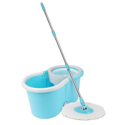 China Sustainable Smart Mop Microfiber Mop With Double Cleaning Bucket And Wringer for sale