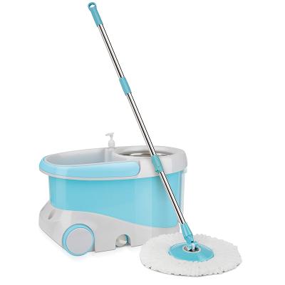 China New Product Floor Twist Mop Microfiber Spinning Sustainable Best Selling Mops With Wheel for sale