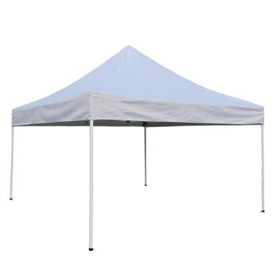 China Steel Commercial Folding Gazebo 3x3 Canopy Size White Sound Resistant Up Canopy for sale