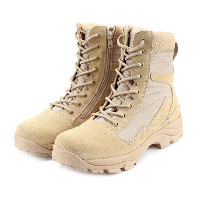 China 2021 Safety Work Breathable Genuine Leather Boots Fashion Desert Boots High Top Leather Shoes Popular for sale