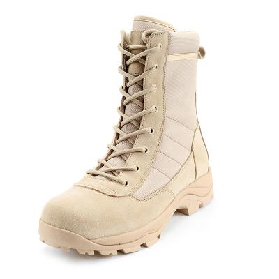 China Sand Waterproof Durable Suede Army Desert Boots Parade Leather Beige Military Military Shoe for sale