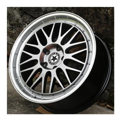 China ALLOY Factory Price 15-19 Inch Size Professional Made Star Look LM Black Flow Formed Magnesium Wheel Forged Alloy Wheels For Car for sale