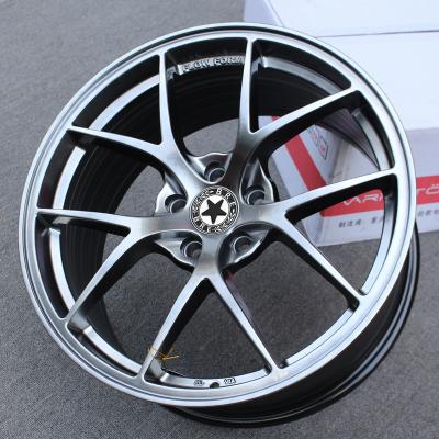 China ALLOY 18 Inch 5 Hole Car Edges Silver Color Design Chrome Material Original Impact Warranty Service PCD Alloy Wheel Black OEM Customized for sale