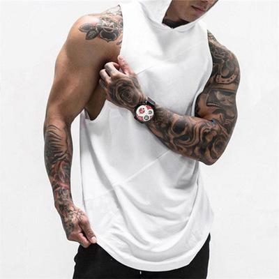 China Viable men's summer sports and creative three leisure vest training suit stitching loose sleeveless T-shirt for sale