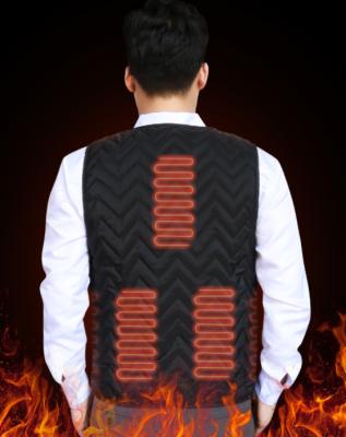 China 2021 New Anti-wrinkle USB Rechargeable Soft Smart Heated Vest With 5v Thermal Clothing Unisex for sale