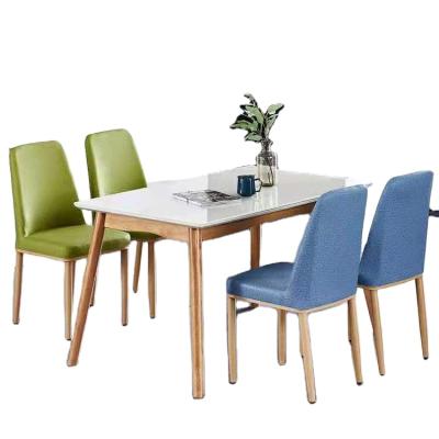 China 2020 New Design Others Adjustable Wooden Dining Table Set With Glass Top Table One Feeder for sale