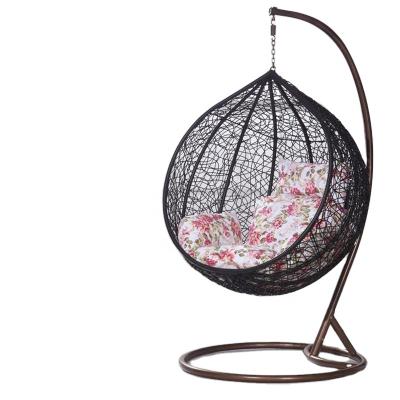 China High Quality Rattan Egg Chair Living Room Furniture (Height) Leisure Garden Swing Adjustable Rattan Swing Garden Chair for sale