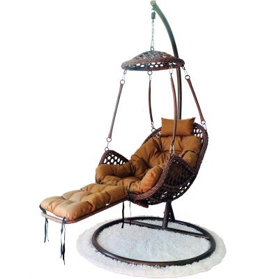 China Wholesale High Quality Adjustable Swing Outdoor Round Lounge Rattan Factory Price Egg (Height) Hanging Chair for sale