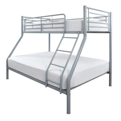 China Factory Wholesale Double Bedroom Furniture Metal Steel Frame Bunk Bed With Environmental Powder Coating for sale