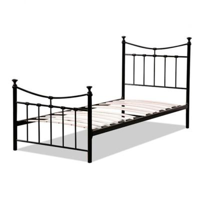 China Factory Wholesale Portable Bedroom Furniture Cheap Price Iron Metal Single Bed Iron Bed for sale