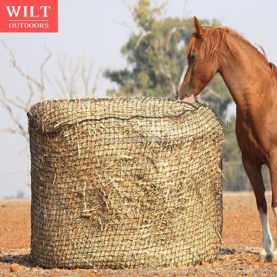 China Nylon Round Bale Slow Feeder For Horses Round Bale Hay Net Horse Netting 6' x 6' for sale