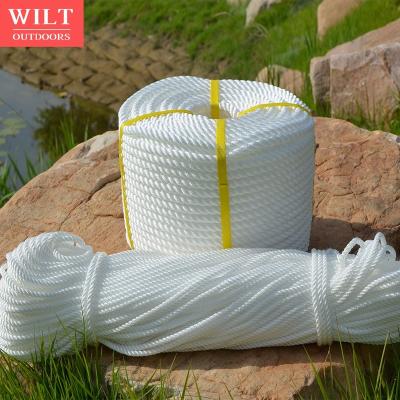 China Nylon 3 Strands Twisted Nylon Rope 4-30mm High Nylon Ropes Durable For Multi-Use for sale