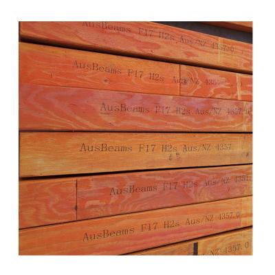 China F17 H2s Ausbeams Hot Selling Asian Larch LVL Beams With Termite Resistant Finish for sale