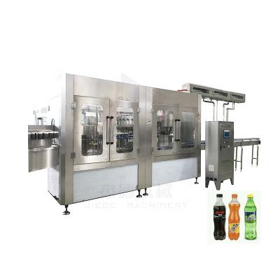 China Food Plastic Bottle Carbonated Drink Filling Line / Machine / Device For Screw Cap for sale