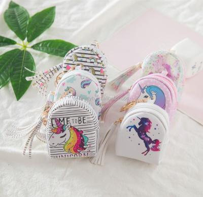 China Wholesale NATIONAL Unicorn Pattern Mini Backpack With Ring Multiple Styles Unicorn Bag Main Coin Purses for sale