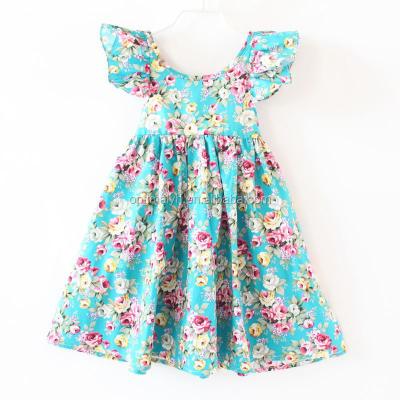 China Summer Breathable Girls Dresses Wholesale Toddler Girls Breathable Sleeve Dress Kids Clothes Bridesmaids Dress for sale