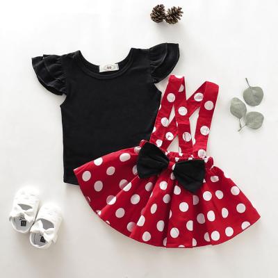 China Korean Version Lolita Style Summer Solid Color Shirt Wave Point Dress Sleeveless Girls Dress Outfit for sale