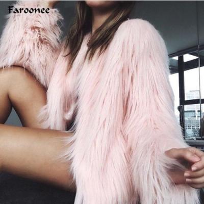 China Breathable Winter Thicken Solid Fur Coats Autumn Office Lady Elegant Faux Fox Jackets Warm Female Fur Coat Long Sleeve for sale