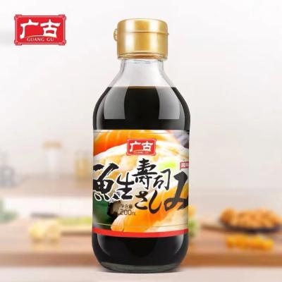 China 200ml flavor shoyu traditional style japanese thin soy sauce for dipping sushi GG-81001 for sale